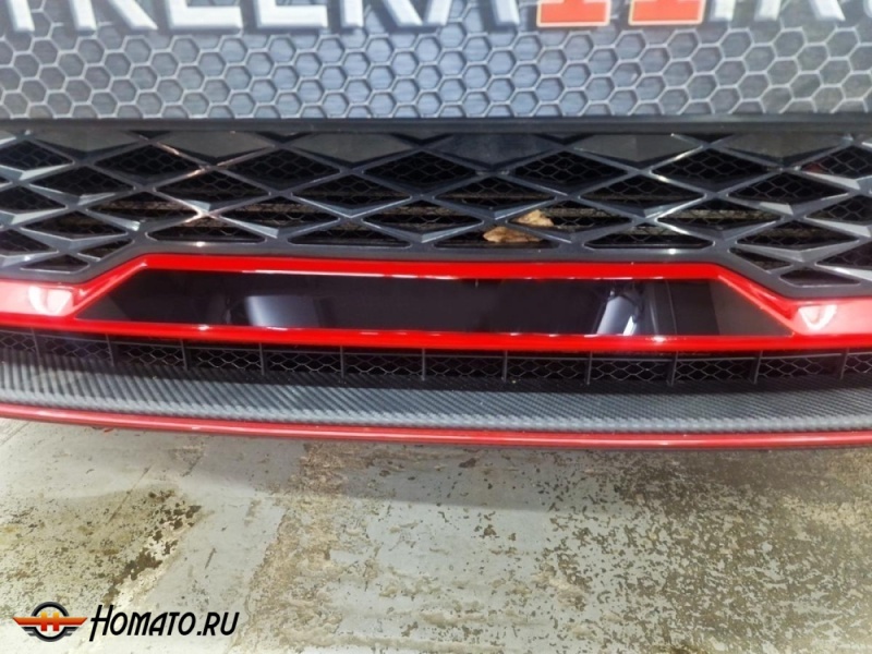 Накладки на передний бампер для Geely Coolray 2024+ рестайл | 7 штук, декор