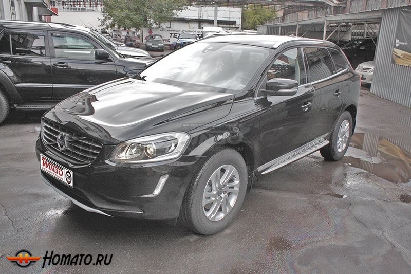 Пороги OEM-style на Volvo XC60 2014+ | некрашеные (под покраску)