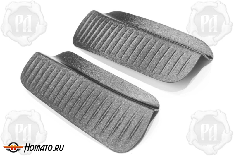 Накладки на пороги задних арок Chery Tiggo 9 2024+ | шагрень