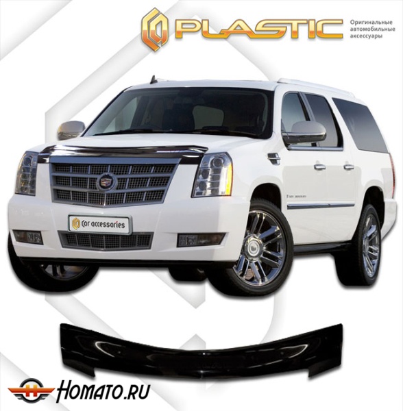 Дефлектор капота Cadillac Escalade 3 2007-2014 | черный