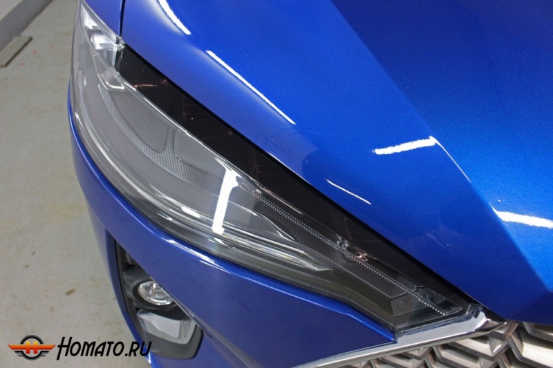 Накладки на фары для Хавал Ф7Х 2019-2024 | 2 штуки, декор