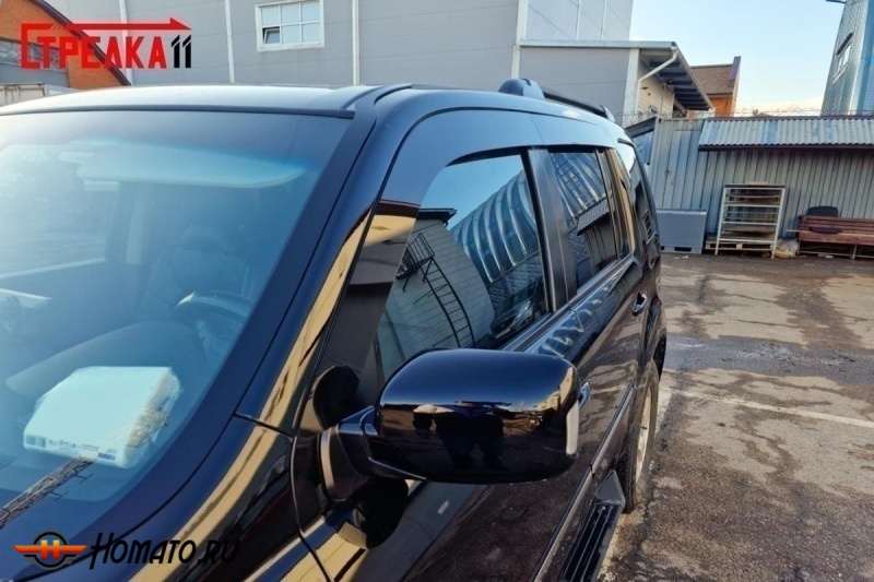 Дефлекторы Honda Pilot 2 2008-2015 | премиум, плоские, 2D