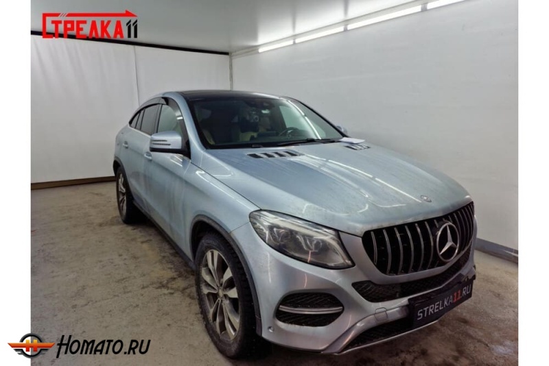 Дефлекторы Mercedes GLE Coupe (C292) 2014-2020 | премиум, плоские, 2D