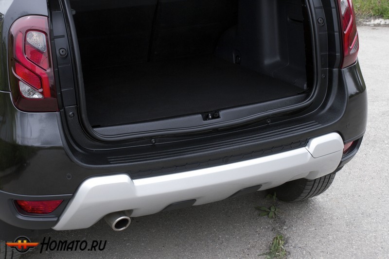Накладка на задний бампер для Renault Duster 2015+ | шагрень | максимальная