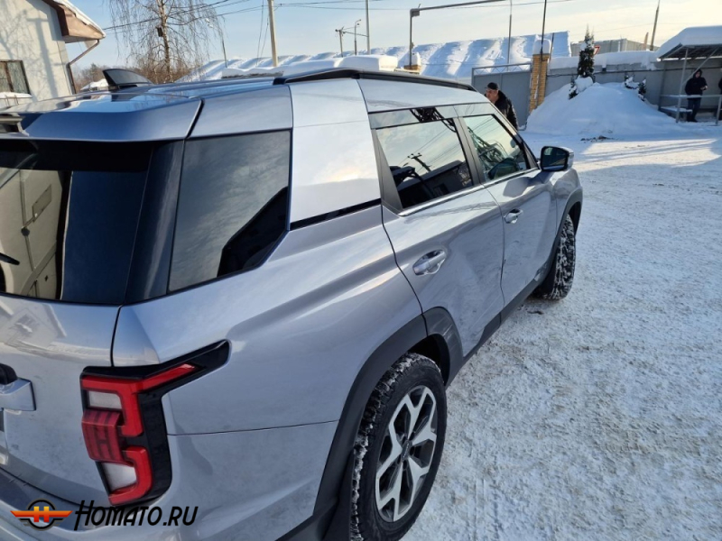 Накладки на задние стойки для KGM Torres | 2 штуки, декор