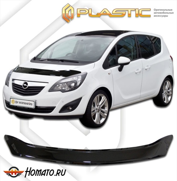Дефлектор капота Opel Meriva B 2011- | черный