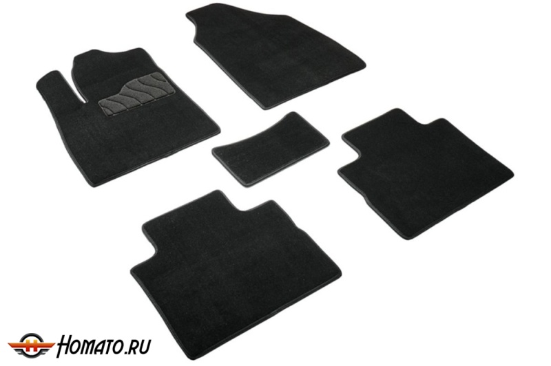 Коврики Soueast S06 | Люкс, ворсовые, черные, Seintex