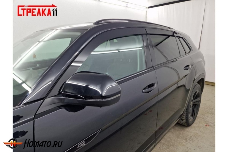 Дефлекторы Volkswagen Teramont X | премиум, плоские, 2D