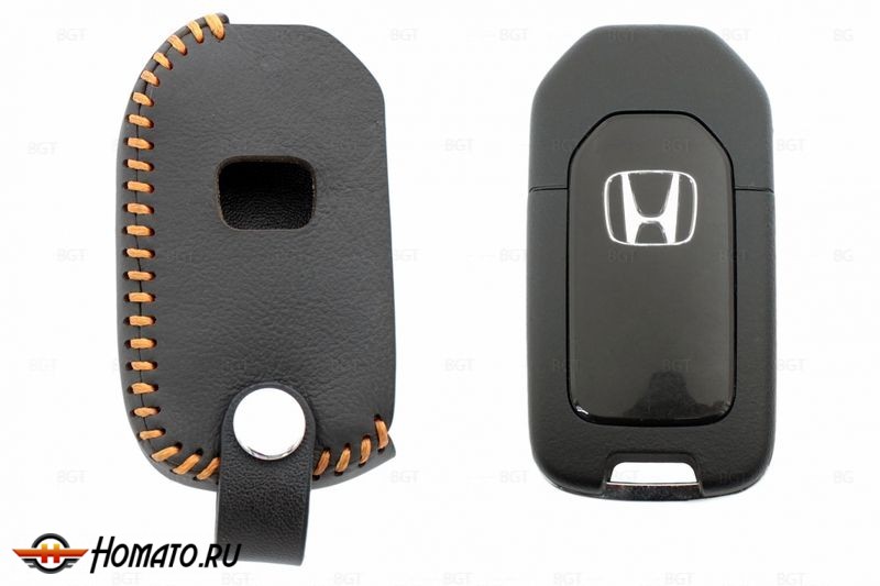 Чехол для ключа Honda «Брелок» "String", Цвет кожи: Черный вар.1