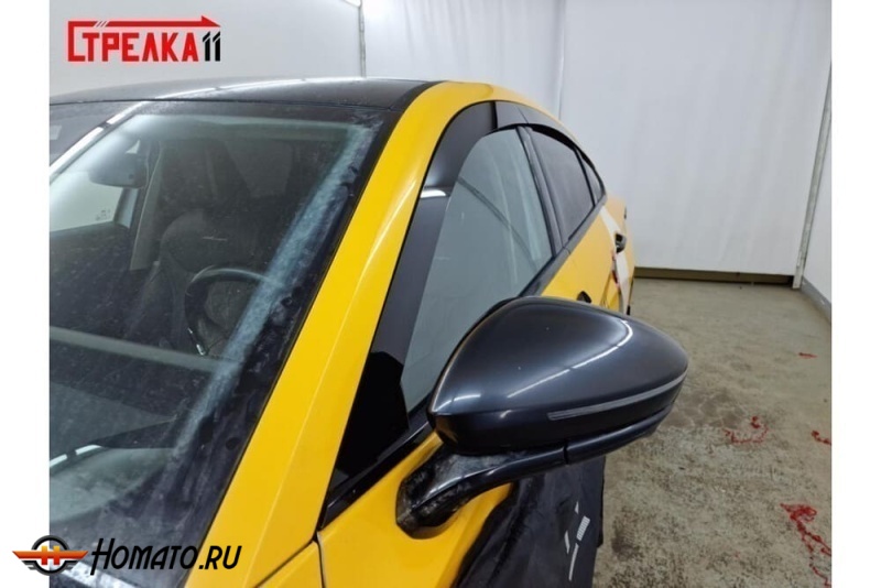 Дефлекторы Chery Arrizo 8 2023+ | премиум, плоские, 2D