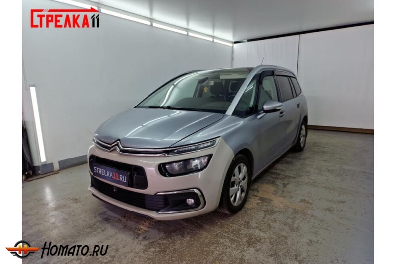 Дефлекторы Citroen C4 Picasso 2 2014-2018 | из 6 частей, премиум, плоские, 2D