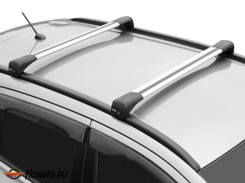 Багажник для Mitsubishi ASX 2010+/2020+ | на штатные низкие рейлинги | LUX Bridge