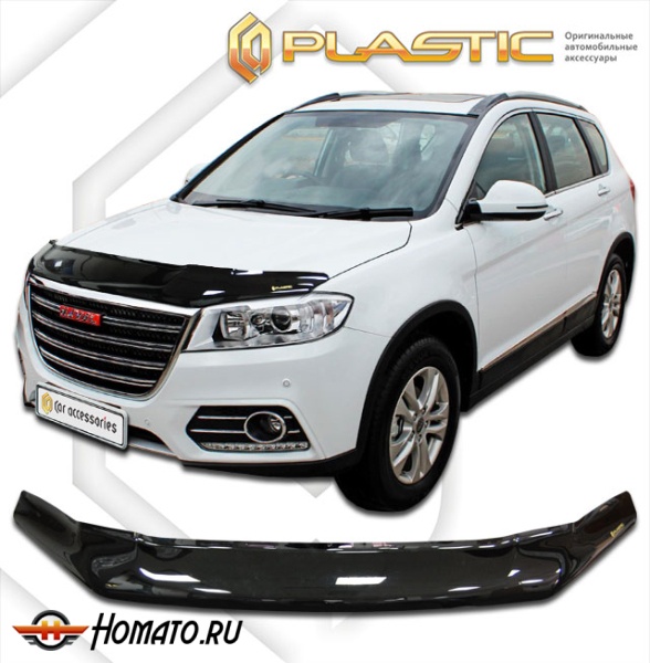 Дефлектор капота Haval H6 2015-2020 | черный