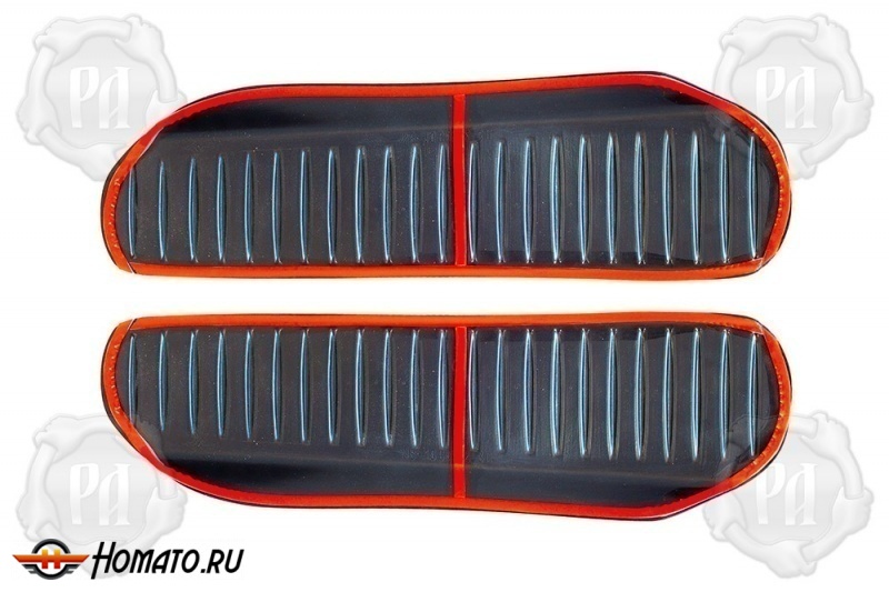 Накладки на пороги задних арок для Шевроле Авео седан (2007-2012) | шагрень