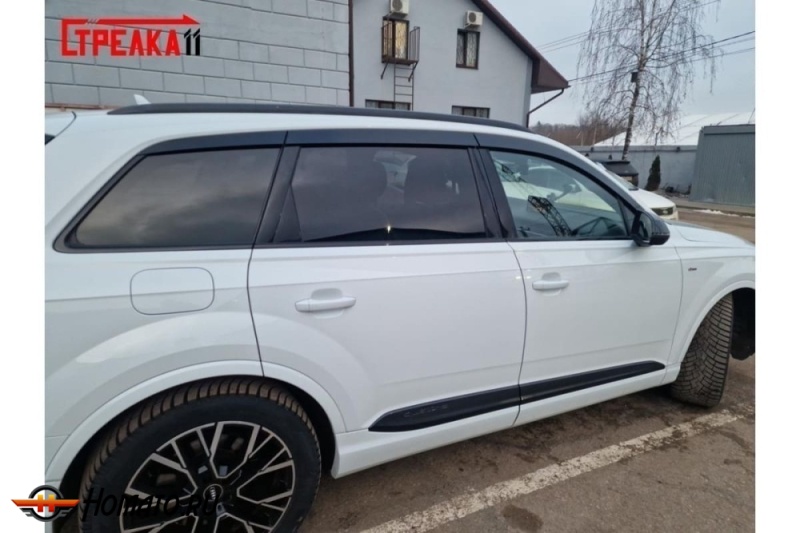 Дефлекторы Audi Q7 (4M) 2015+/2024+ | премиум, плоские, 2D