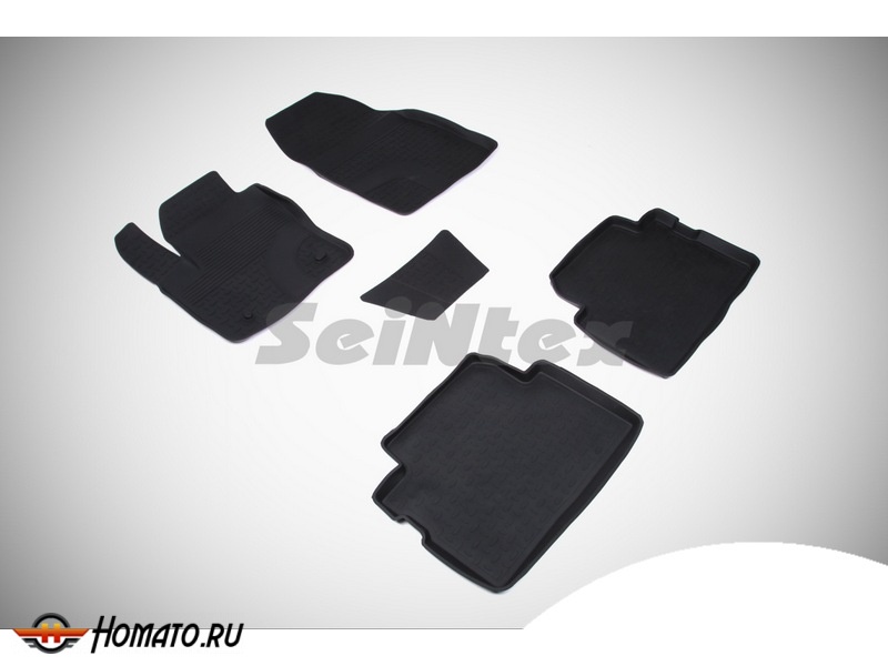 Резиновые коврики Ford C-Max 2003-2010 | с высокими бортами | Seintex