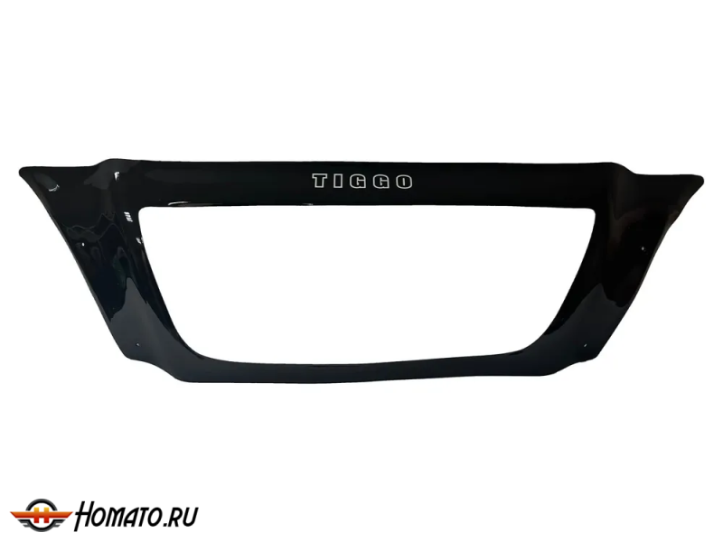 Дефлектор капота мухобойка CHERY TIGGO (2005-) / TAGAZ VORTEX TINGO (2010-) с обл. радиатора S-обр