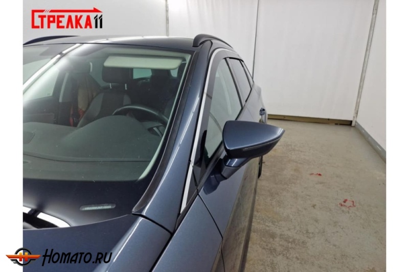 Дефлекторы Seat Leon 3 универсал 2012-2018 | премиум, плоские, 2D