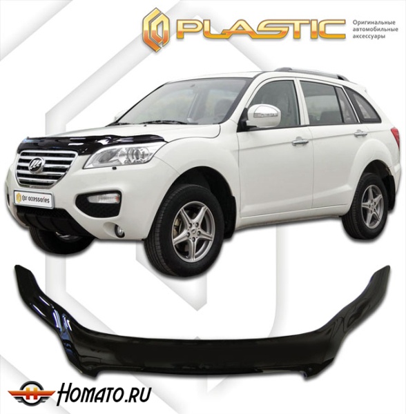 Дефлектор капота Lifan X60 2011- | exclusive, черный
