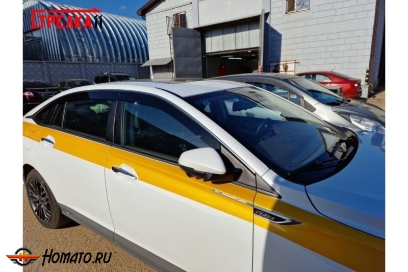 Дефлекторы Dongfeng Shine Max 2023+ | премиум, плоские, 2D