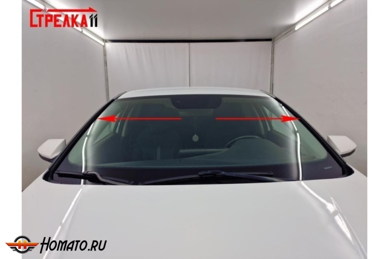 Премиум водостоки дефлекторы лобового стекла Hyundai Elantra 7 2021+