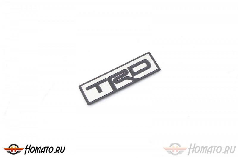 Шильд "TRD" Для Toyota, Самоклеящийся, Цвет: Хром, 1 шт. (27mm*9mm)