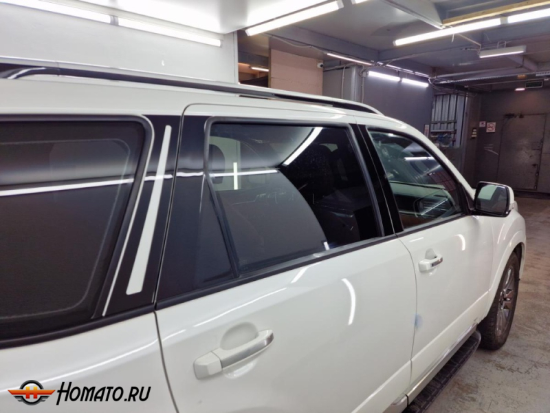 Накладки на стойки дверей для Kia Mohave 2020+ | 8 штук, декор