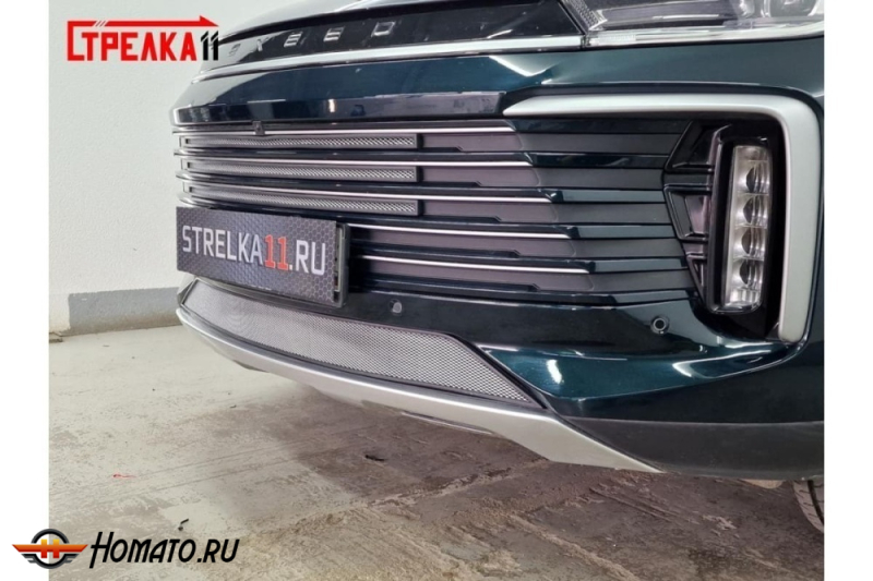 Защита радиатора для Exeed TXL 2024+ рестайл | Стандарт