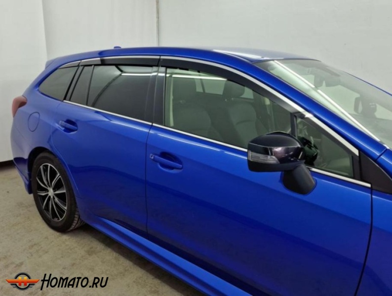 Дефлекторы Subaru Levorg (VM) 2014-2020 | премиум, плоские, 2D