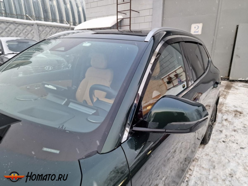 Премиум водостоки дефлекторы лобового стекла Джили ЕХ5 ЕМ АЙ 2026+ гибрид