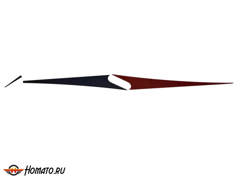 Накладки на задние крылья для Хендай Элантра 7 2021+ | 3 штуки, декор