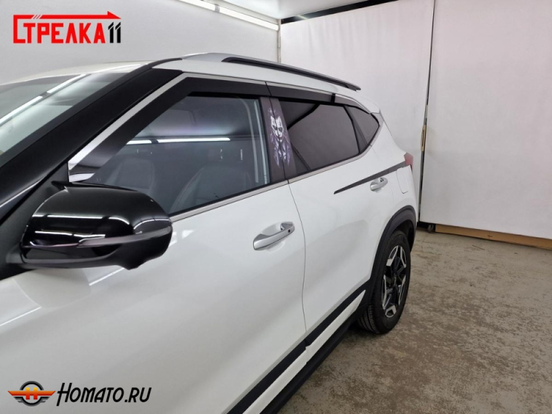 Накладки на задние двери и крылья для Kia Seltos 2020+ | 4 штуки, декор