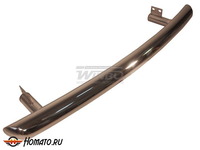 Силовая защита заднего бампера на Mitsubishi Outlander 2012-2014 | нержавейка