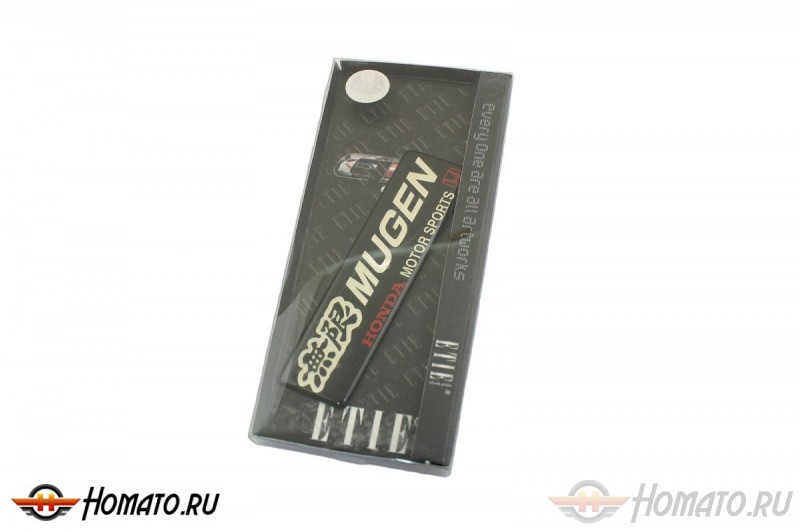 Шильд "Mugen" Для Honda, Самоклеящийся, Цвет: Чёрный, 1 шт. (100mm*24mm)