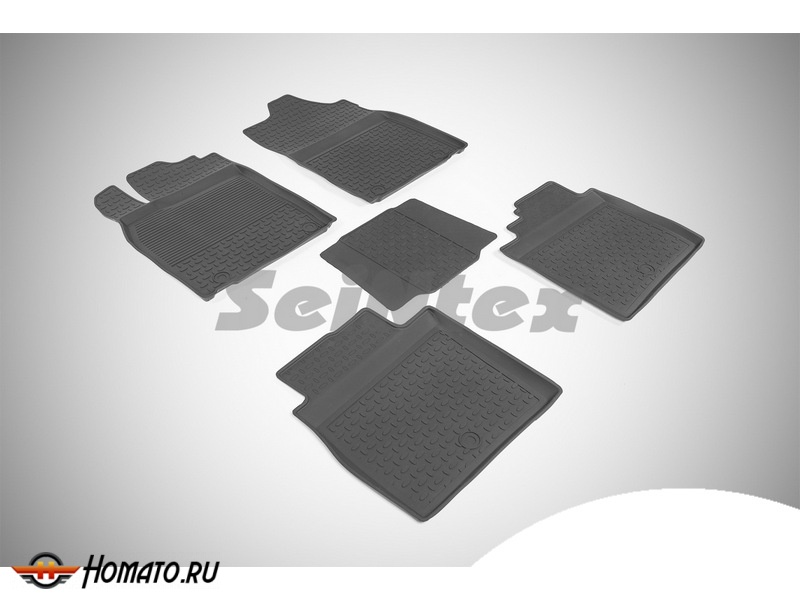 Резиновые коврики Lexus ES 250 2013- | с высокими бортами | Seintex