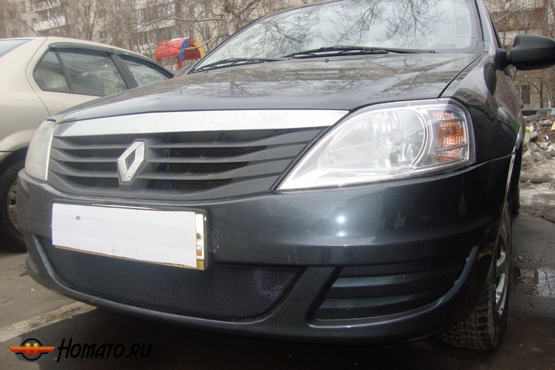 Защита радиатора для Renault Logan (2010-2014) рестайл | Стандарт