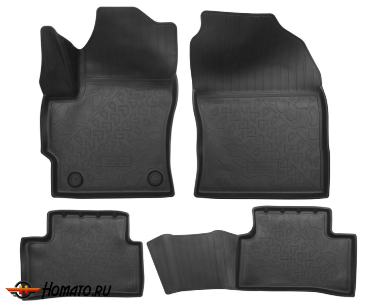 Коврики Toyota Corolla Cross 2021+ | полиуретановые, черные, Norplast