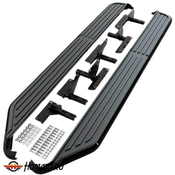 Пороги OEM для Land Rover Discovery 3 / 4 2004-2017 | с черным кантом