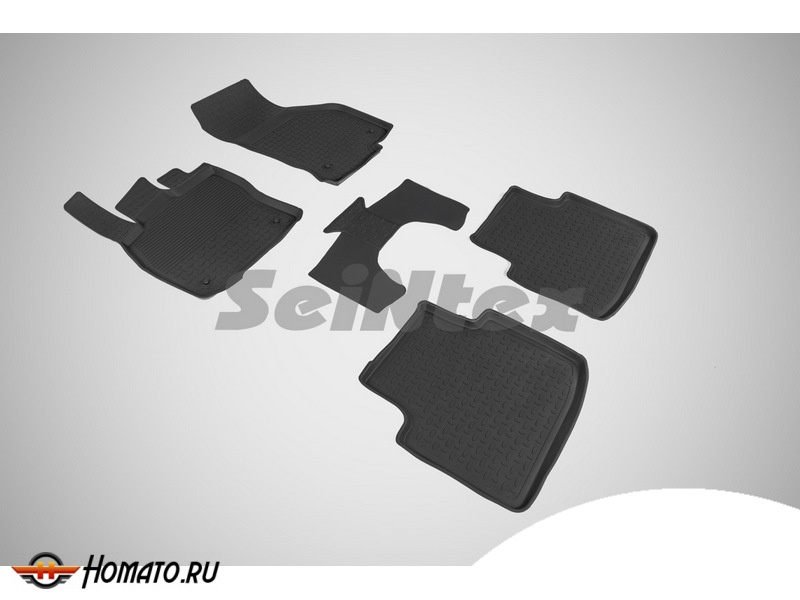 Резиновые коврики Skoda Superb III 2015- | с высокими бортами | Seintex
