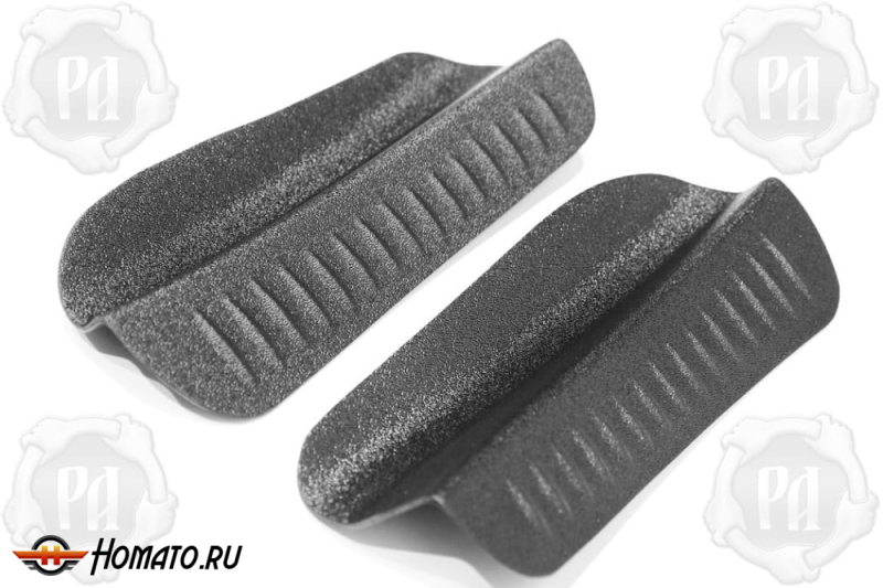 Накладки на пороги задних арок Toyota Hilux 8 2015-2025 | шагрень