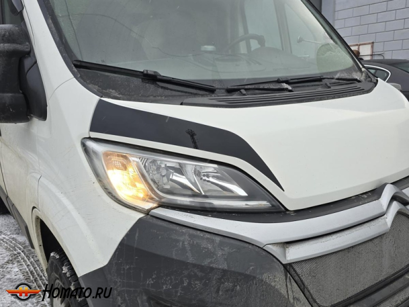 Накладки на капот для Citroen Jumper (290/295) 2016+ | 2 штуки, декор