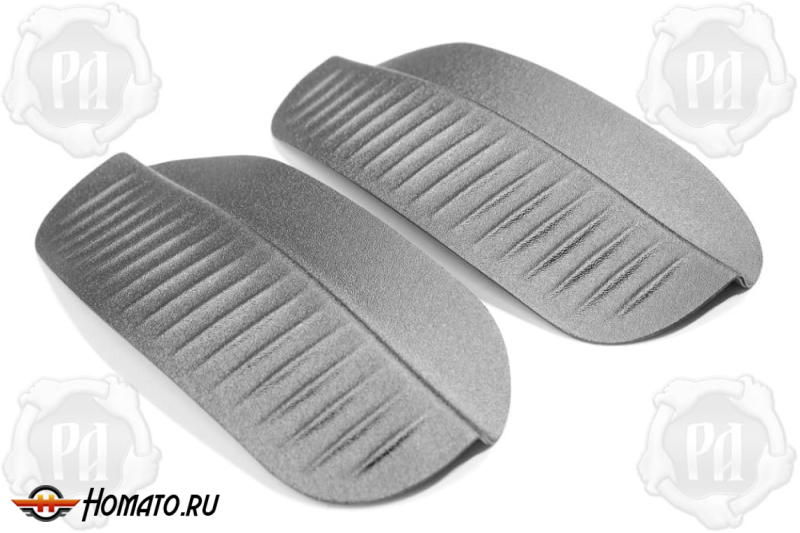 Накладки на пороги задних арок Mitsubishi ASX 2010+/2013+/2017+/2020+ | шагрень