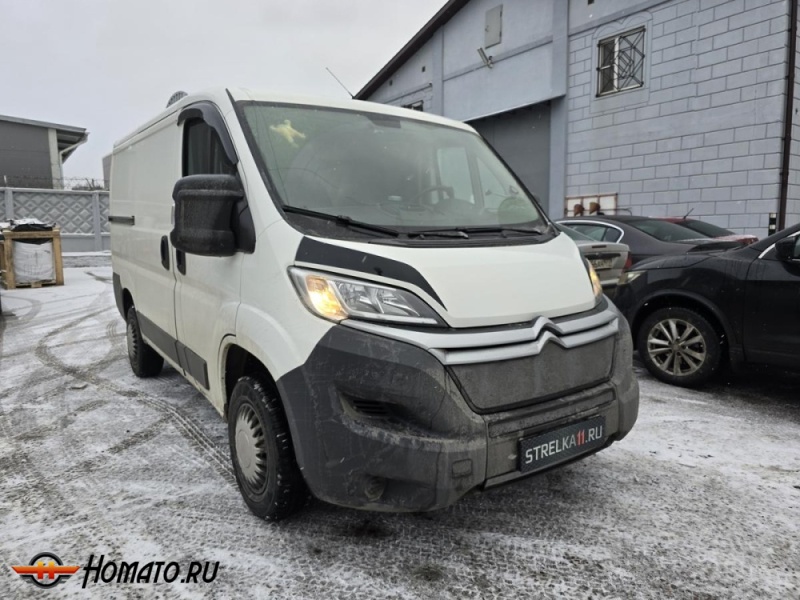 Накладки на капот для Peugeot Boxer (290/295) 2016+ | 2 штуки, декор