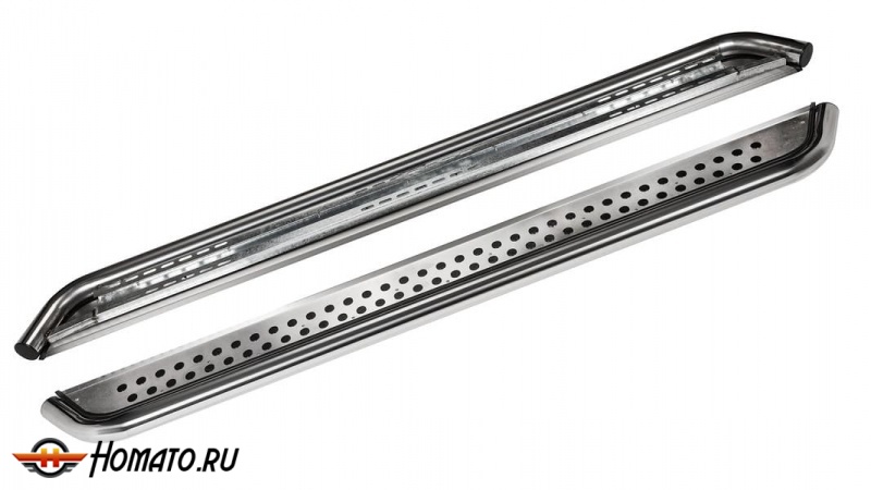 Пороги подножки Belgee X50 | алюминиевые или нержавеющие