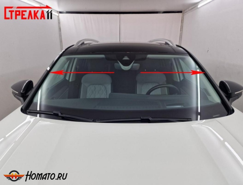 Премиум водостоки дефлекторы лобового стекла Volkswagen Tavendor