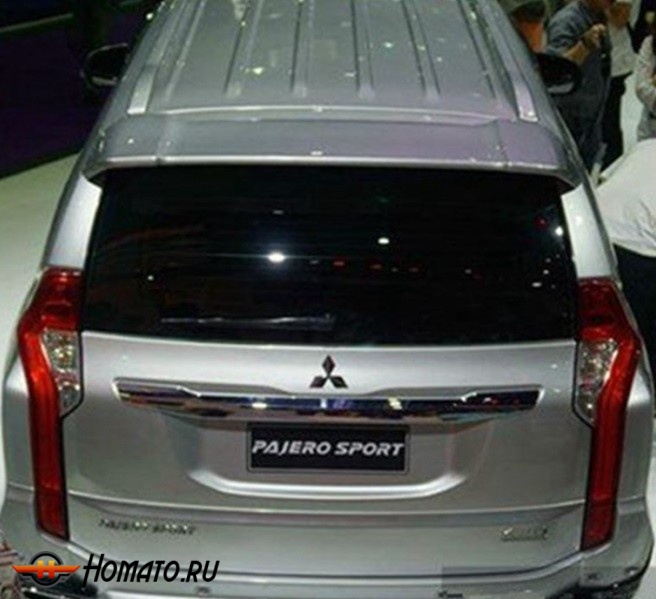 Задний спойлер для Mitsubishi Pajero Sport 3 2016-2021 дорестайл | грунт, под окраску