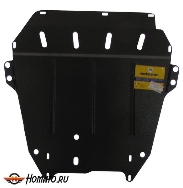Защита картера KIA Carnival 2006-2014 | двигатель + КПП, 2 мм, сталь | MOTODOR | 01024