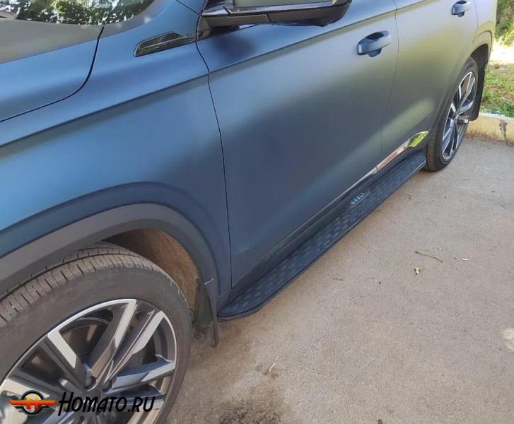 Пороги OEM для Geely Monjaro 2023+ | черные