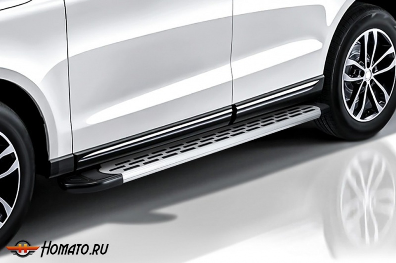 Пороги алюминиевые Volkswagen Amarok (2010-2020) | Slitkoff