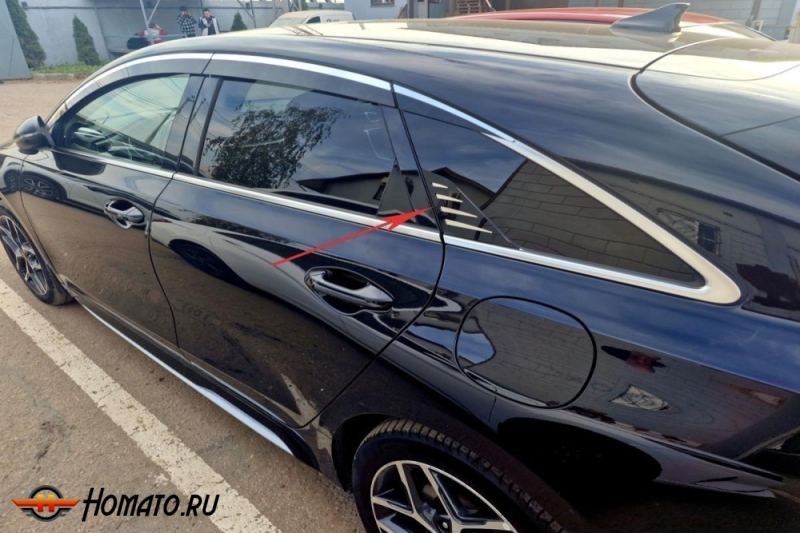 Накладки на задние боковые хром элементы для Kia ProCeed 2018-2025 | 2 штуки, декор